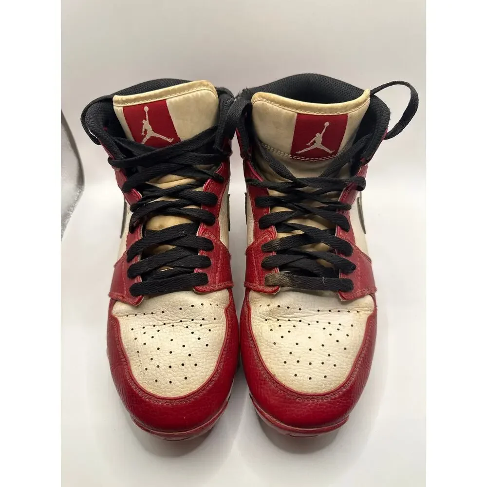 Nike Air Jordan 1 Mid TD Football Baseball Cleat Chicago Red Black 6Y FJ6803-106